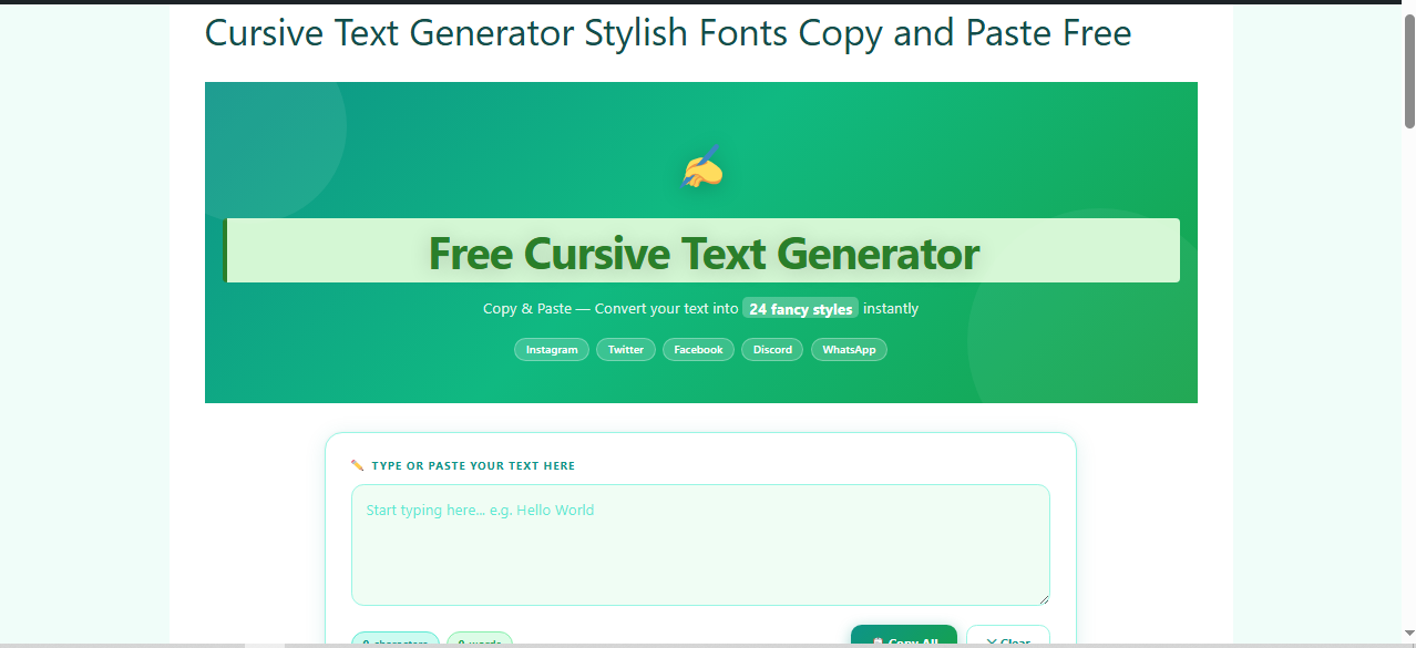 Channel Name Stylish Font Generator